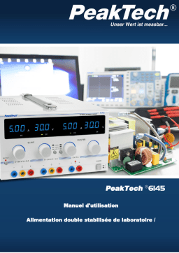 PeakTech P 6145 Digital Laboratory Power Supply Manuel du propriétaire