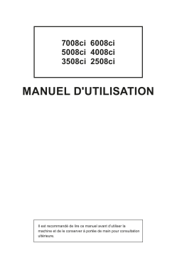 Triumph-Adler 4008ci Copy system Manuel du propriétaire