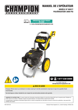 Champion Power Equipment 100577 3000-PSI Pressure Washer Manuel utilisateur