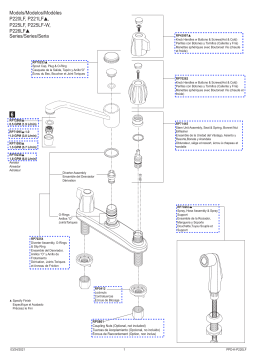 Peerless P221LF Two Handle Kitchen Faucet Manuel utilisateur