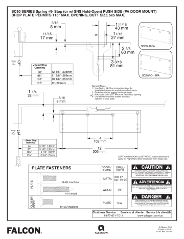 Falcon SC80A Manuel utilisateur | Fixfr