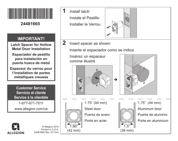 Schlage ND Manuel utilisateur | Fixfr