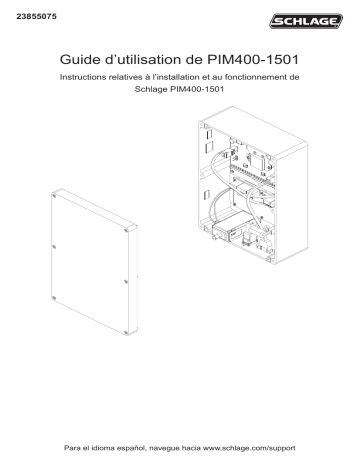 Schlage PIM400 Mode d'emploi | Fixfr