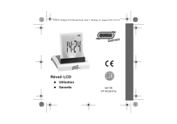 Quigg GT-AClcd-01a/GT-ACIcd-01b LCD Alarm Clock, assorted Manuel utilisateur