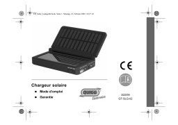 Quigg GT-SLG-02 Solar Charger Manuel utilisateur