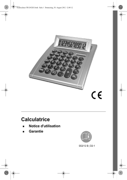 PANA D2-1 Calculator, Desktop Manuel utilisateur