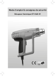 PANA GT-HAG-01 Hot Air Gun Manuel utilisateur