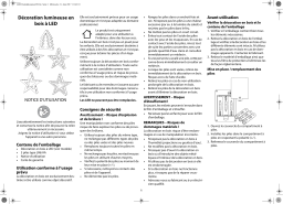 Globaltronics GT-SC-01 Wooden Decoration LED Manuel utilisateur