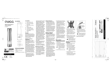 Quigg GT-SPM-09 Salt/Pepper Mill Manuel utilisateur | Fixfr