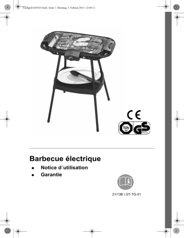 Quigg GT-TG-01 Table-Grill Manuel utilisateur | Fixfr