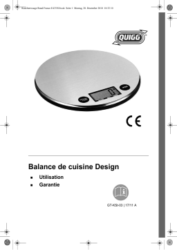 Quigg GT-KSt-02 Kitchen Scales assortment Manuel utilisateur