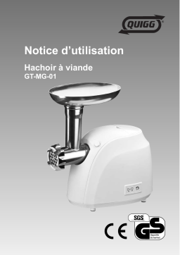 Quigg GT-MG-01 Meat Grinder Manuel utilisateur