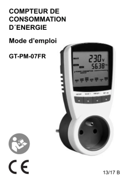 Living Art GT-PM-07FR Power Meter Manuel utilisateur