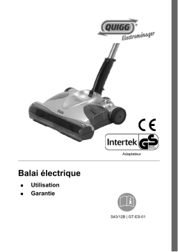 Quigg GT-ES-01 Electric Sweeper Manuel utilisateur