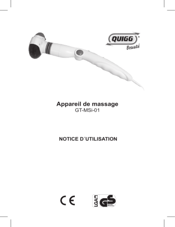 Quigg GT-MSi-01 Infrared Massage Device Manuel utilisateur | Fixfr