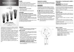 LightZone GT-LGP-01/GT-LGR-01/GT-LGD-01 LED grass Manuel utilisateur