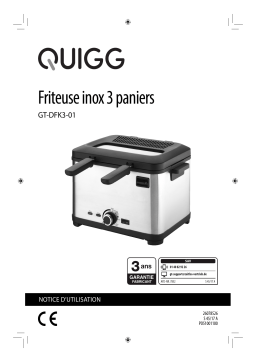 Quigg GT-DFK3-01 Deep Fryer Manuel utilisateur