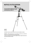 PANA GT-Tel-02 Refractor Telescope Manuel utilisateur
