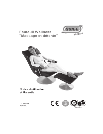 Quigg GT-MS-01 Massage Chair Manuel utilisateur | Fixfr