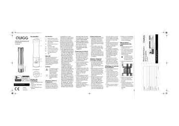 Quigg GT-SPM-09 Salt/Pepper Mill Manuel utilisateur | Fixfr