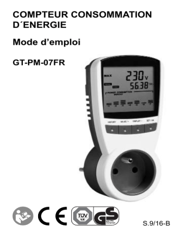 PANA GT-PM-07FR Power Meter Manuel utilisateur | Fixfr