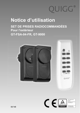Quigg GT-9000_GT-FSA-04-FR Outdoor Remote Control Socket Manuel utilisateur