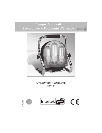 Topcraft GT-AL3-02 Workshop Lamp Manuel utilisateur | Fixfr