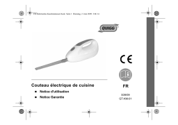 Quigg GT-KM-01 Electric Knife Manuel utilisateur