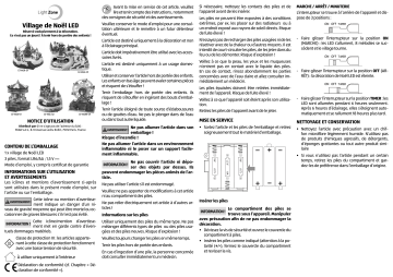 LightZone GT-WSH-01/GT-WSK-01/GT-WSS-01/GT-WSR-01/GT-WSL-01 Winter Village Manuel utilisateur | Fixfr