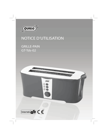 Quigg GT-Tds-02 Double Longslot Toaster Manuel utilisateur | Fixfr