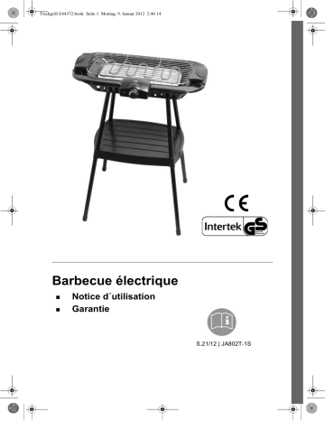 Quigg GT-TG-01 Table-Grill Manuel utilisateur | Fixfr