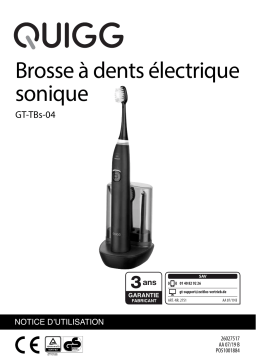 Quigg GT-TBs-04 Sonic Toothbrush Manuel utilisateur