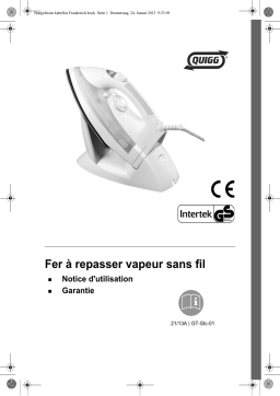 Quigg GT-SIC-01 Steam Iron, cordless Manuel utilisateur