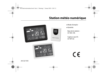 GT-WT-03 | Globaltronics GT-WS-19H Weather Station Manuel utilisateur | Fixfr