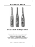 PANA GT-KBT-02 Toothbrush, Kids Manuel utilisateur