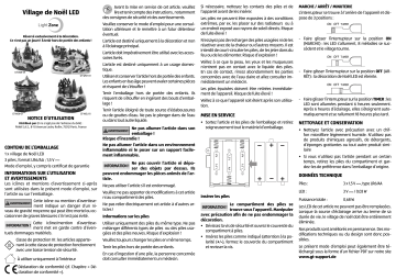 LightZone GT-WSH-01/GT-WSK-01/GT-WSS-01/GT-WSR-01/GT-WSL-01 Winter Village Manuel utilisateur | Fixfr