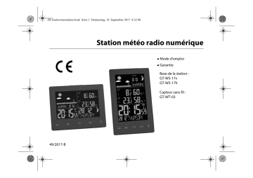 GT-WS-17h | GT-WS-17v | PANA GT-WT-03 Weather Station Manuel utilisateur | Fixfr