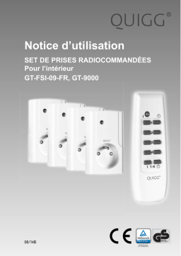 Quigg GT-9000_GT-FSI-09-FR Indoor Remote Control Socket Manuel utilisateur