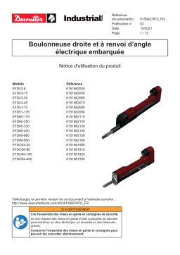 Desoutter EFD51-70 (6151662080) Electric Assembly System Mode d'emploi