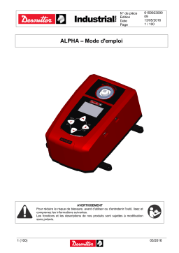 Desoutter ALPHA D5 (6159351410) Torque Measurement System Mode d'emploi