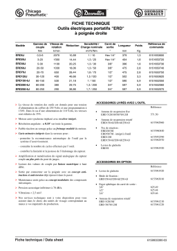 Desoutter ERD5J, ERD20J...Fiche Technique + Chat IA