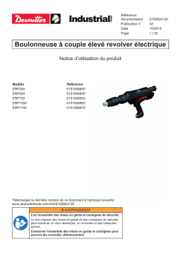 Desoutter Extension cable for ECS/ECP/ECA/ECD/MC (6159172240) Accessory Mode d'emploi