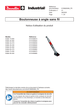 Desoutter EABA 95-240 (6151659680) Battery Assembly Tool Mode d'emploi