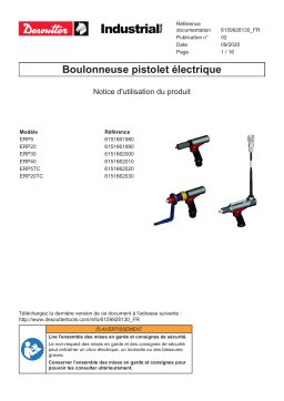 Desoutter Extension cable for ERP (6159170850) Accessory Mode d'emploi