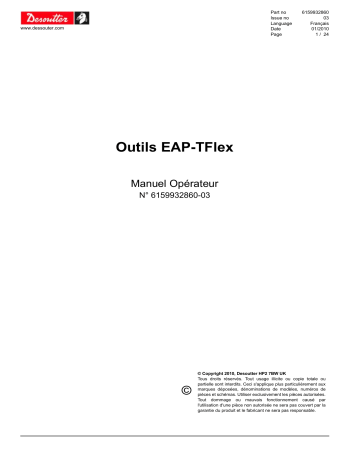 Horizontal Bail ERAL - ERDL 1.5 / 2 (6153965620) | WELDED CLAMP (6153965515) | Desoutter Reaction bar ring ERDL 1.5 / 2 (6153965515) Accessory Manuel du propriétaire | Fixfr