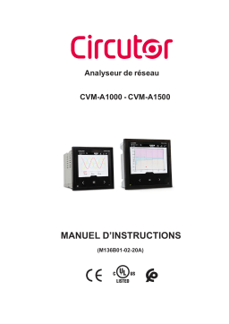 Circutor CVM-A Power analyzer Manuel du propriétaire