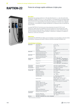 Circutor RAPTION-50 Compact fast charging station Fiche technique