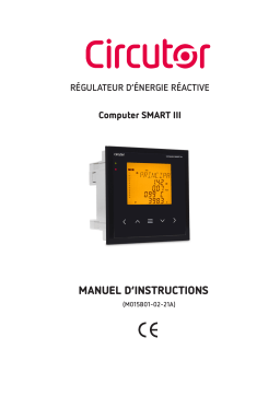 Circutor cSMARTIII Smart power factor energy regulator Manuel du propriétaire