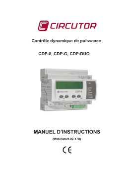 Circutor E51001. Dynamic power controller Manuel du propriétaire