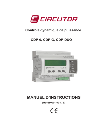 E52001. | E51002. | Circutor E51001. Dynamic power controller Manuel du propriétaire | Fixfr